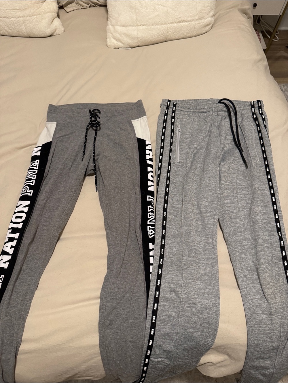 PINK Victoria's Secret Grey sweatpants  and leggings set
